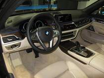 BMW 7 (ab 2016) Innenraum. Foto: Auto Zürich, ende November 2015