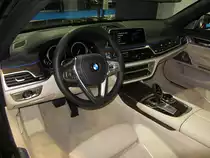 BMW 7 (ab 2016) Innenraum. Foto: Auto Zürich, ende November 2015