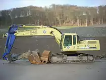 Liebherr R 944 HDSL Litronic in der Nähe von Lorentzweiler (Lux.), 20.04.2008