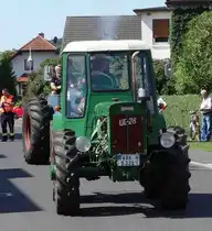 Dutra UE 28, als Teilnehmer des Festzuges anl. der 2015er Oldtimerausstellung in Pferdsdorf/Thüringen, 08/2015