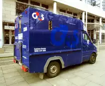 Mercedes Sprinter Aufbau als Geldtransporter der G4S am 12.11.15 in Dublin