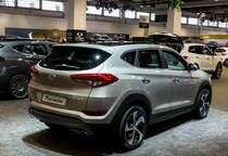 Der neue Hyundai Tucson (ab 2015, Rückansicht), gesehen auf dem Auto Zürich 2015