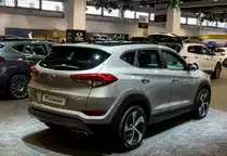 Der neue Hyundai Tucson (ab 2015, Rückansicht), gesehen auf dem Auto Zürich 2015