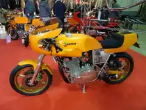 Laverda 1200 Diecimila (Baujahr 1980, 1160 cm², 3 Zylinder, 200 kg) auf der International Motor Show in Luxembourg, 22.11.2015