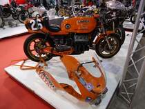 Laverda V 6 (Baujahr 1978, 140 PS, 995 cm³ Hubraum, 6 Zylinder, 200 kg) auf der International Motor Show in Luxembourg, 22.11.2015
