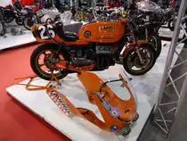 Laverda V 6 (Baujahr 1978, 140 PS, 995 cm³ Hubraum, 6 Zylinder, 200 kg) auf der International Motor Show in Luxembourg, 22.11.2015