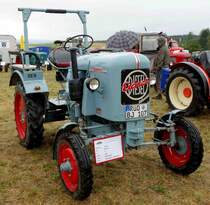 Eicher EKL 15, steht im Regen beim Oldtimertag in Seitzenhahn im August 2015