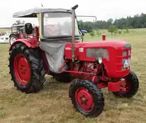 Fahr D177S, steht im Regen beim Oldtimertag in Seitzenhahn im August 2015