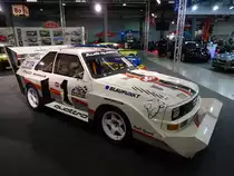 Audi Sport Quattro S1 Pikes Peak von Walter Röhrl auf der International Motor Show in Luxembourg, 20.11.2015
