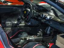 Ferrari LaFerrari Interieur. Foto: Auto Zürich, November 2015.
