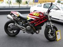 Ducati Monster auf der International Motor Show in Luxembourg, 22.11.2015