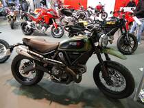 Ducati Scrambler X auf der International Motor Show in Luxembourg, 22.11.2015