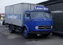 MERCEDES: Zufallsbild vom 27. November 2015, entstanden in Lörrach. Sehr selten gewordener Mercedes Frontlenker als Bierlaster.
Foto: Walter Ruetsch