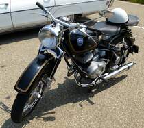Adler, Oldtimer-Motorrad aus den 1950er Jahren mit 2-Zyl.2-Takt-Motor, Oldtimertreff Oberwinden, Juni 2015