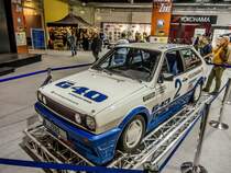 VW Polo G40 mit Turbolader, gesehen auf dem Auto Zürich, November 2015.