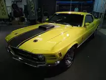 Ford Mustang Mach 1 Coupé (Baujahr 1970) auf der International Motor Show in Luxembourg, 22.11.2015