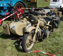 BMW mit Seitenwagen, ausgestellt beim Deutz-Club Allmus im August 2015