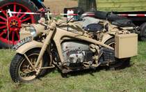 Zündapp in Wehrmachtsausführung, ausgestellt beim Deutz-Club Allmus im August 2015