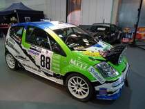 Citroen C2 R2 Max (Fahrer: Patrick Fank / André Foxius) auf der International Motor Show in Luxembourg, 22.11.2015