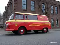 Barkas B1000 KM des Barkaskonsum / Konsum-Lieferfahrzeug aufgenommen am 28.12.2011