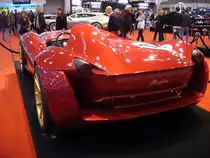 Heckansicht des Sbarro Miglia, einem Einzelstück aus dem Jahr 2015. Essen Motor Show am 01.12.2015.