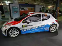 Peugeot 207 S2000 (Tommy Rollinger / Kim Pfeiffer) auf der International Motor Show in Luxembourg, 20.11.2015