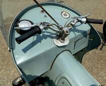 Maico Mobil, Blick auf das  Armaturenbrett  des Motorrollers, Juni 2015