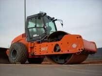 Hamm 3412 auf einer Baustelle in Konz-Könen, 30.03.2008