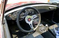 MGB GT, Blick in den Innenraum, Oldtimertreff Oberwinden, Juni 2015