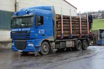 DAF XF der Firma  HERBERT , Motten im November 2015