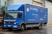 MB Atego der Firma  HERBERT , Motten im November 2015