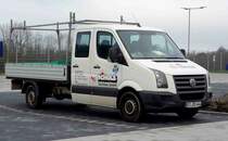 VW Crafter der Firma  Scholz - Dachbau , gesehen in Biebergemünd im Dezember 2015