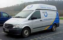 MB Vito von  HKS-partner , gesehen auf einem Parkplatz in Biebergemünd im Dezember 2015