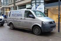 VW T5 von  Rhön Kälte  unterwegs in Fulda im Dezember 2015 