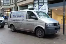 VW T5 von  Rhön Kälte  unterwegs in Fulda im Dezember 2015 