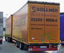 Heckansicht SÖLLNER Volumen Hängerzug in Herten am 08,06,2013