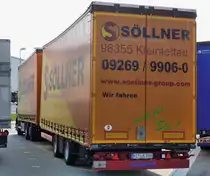 Heckansicht SÖLLNER Volumen Hängerzug in Herten am 08,06,2013