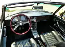 Alpha Romeo 1600 Spider, Blick in den Innenraum, Juni 2015