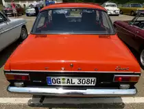 Ford Escort 1300 Sport, Heckansicht, Oldtimertreff Oberwinden, Juni 2015