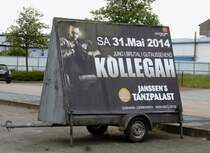 Werbeanhänger Janssen´s Tanzpalast CUXHAVEN 16,05,2014
