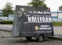 Werbeanhänger Janssen´s Tanzpalast CUXHAVEN 16,05,2014