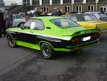 Profilansicht eines Opel Manta A GT/E mit Zastrowumbau. Old- und Youngtimertreffen am 27.12.2015 in Krefeld.
