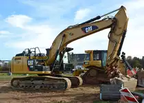 Caterpillar 329E Raupenbagger bei Kommern - 03.11.2015