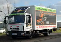 Iveco 75E18 Fahrschul-Lkw bei Euskirchen - 28.11.2015