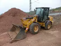 Caterpillar 908H wurde eingesetzt bei Arbeiten an der Eisenbahnlinie zwischen Igel und Wasserbillig, 05.10.2014