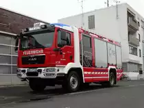 Nagelneues Feuerwehr Maintal LF20 mit dem Rufnamen Florian Maintal 1-46-1 am 30.12.15 in Dörnigheim. 