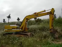 Liebherr R 932 HD-SL abgestellt in der Nähe von Wengerohr, 02.08.2009