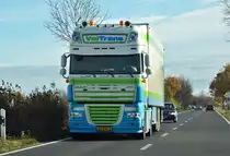 DAF XF 105 aus den Niederlanden bei Euskirchen - 12.11.2015