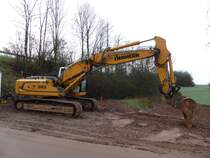 Liebherr R 926 LC Litronic am 27.12.2015 in der Nähe von Schweich