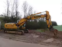 Liebherr R 926 LC Litronic am 27.12.2015 in der Nähe von Schweich